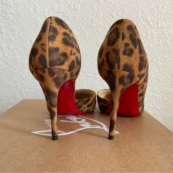 Christian Louboutin Leopard Print Heels - Picture 2 of 5